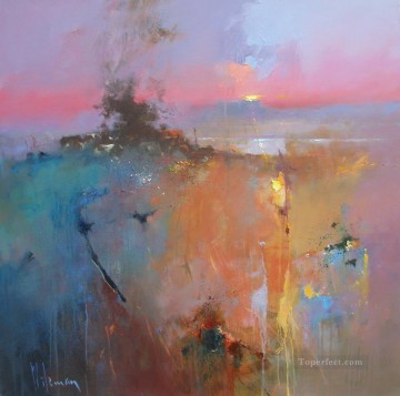 海の風景 Painting - 夜明けのキスの抽象的な海の風景